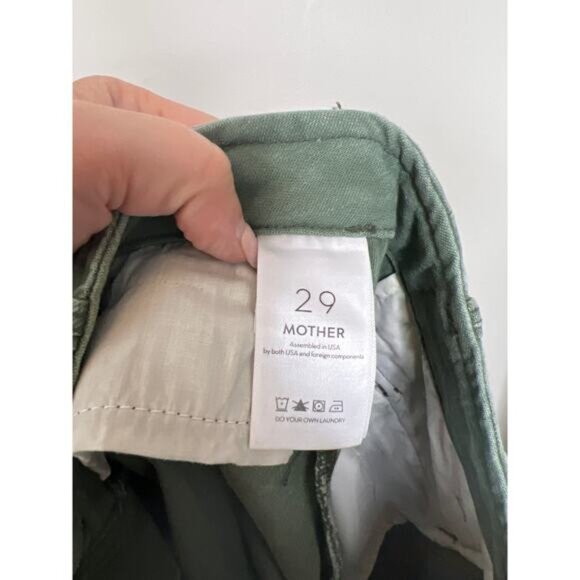 NWT Mother The G.I. Jane Cargo Pockets Cotton Mini Skirt Army Green Size: 29 - Picture 8 of 9